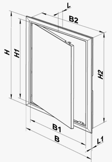 Дверца ревизионная (люк) Д (150х300мм)