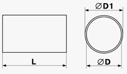 Канал круглый (1,0м)-100мм 1010