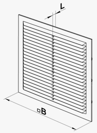 Решетка вентиляционная МВ 150-1 с